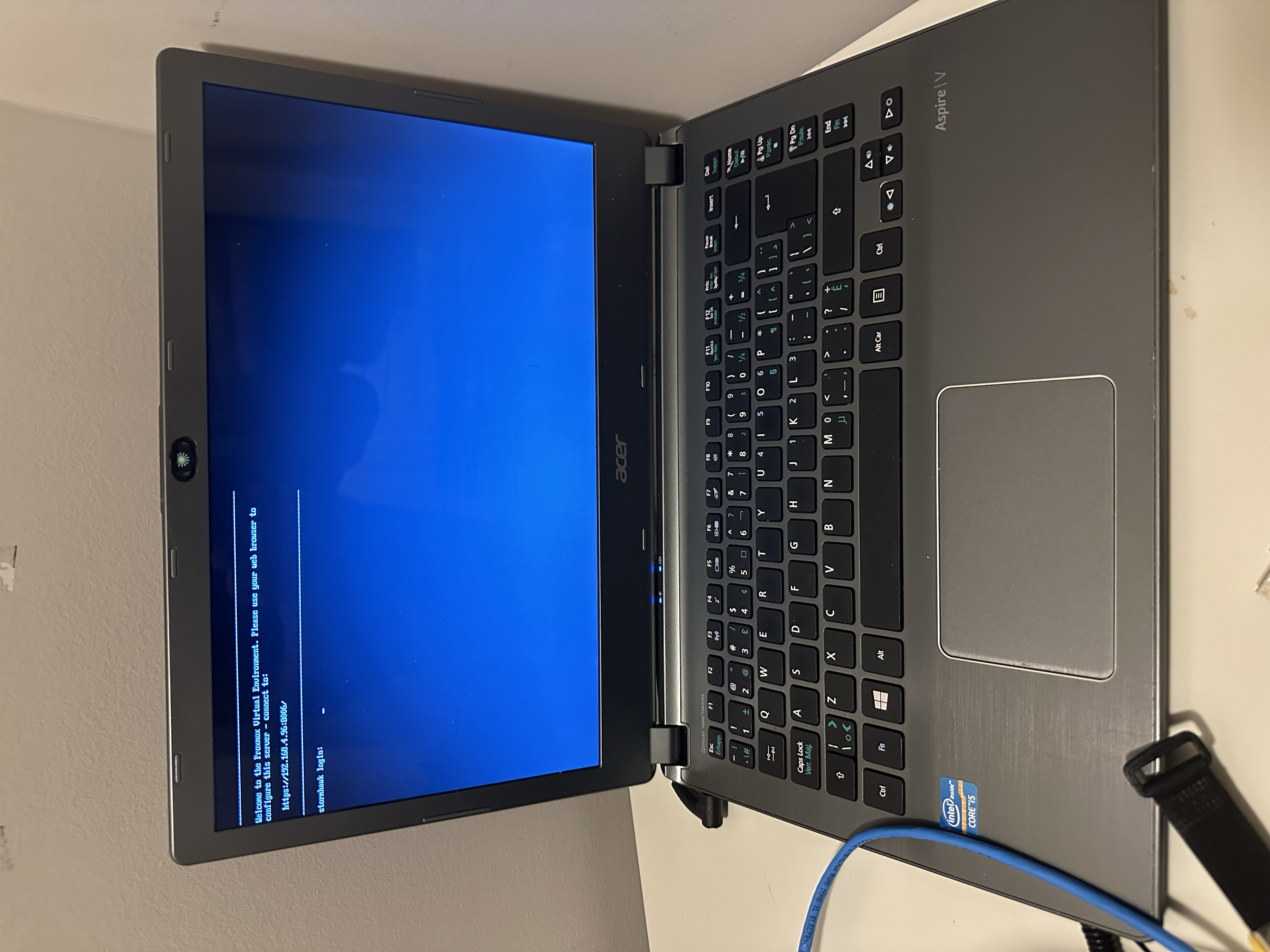 the laptop I’m going to mine on Image showing the hardware I will be using to mine