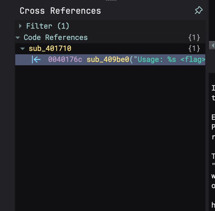 cross references Image showing cross references in binary ninja