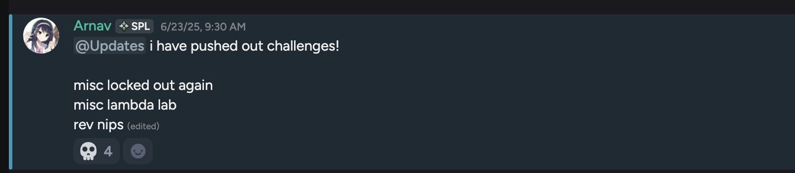discord ping Discord Ping announcing nips being dropped